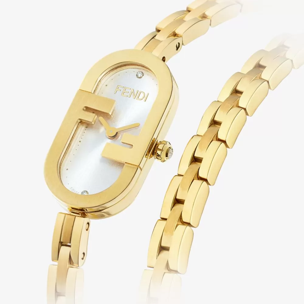 Bracciali>Fendi 14,80 X 28,30 Mm - Orologio Ovale Con Logo O'Lock