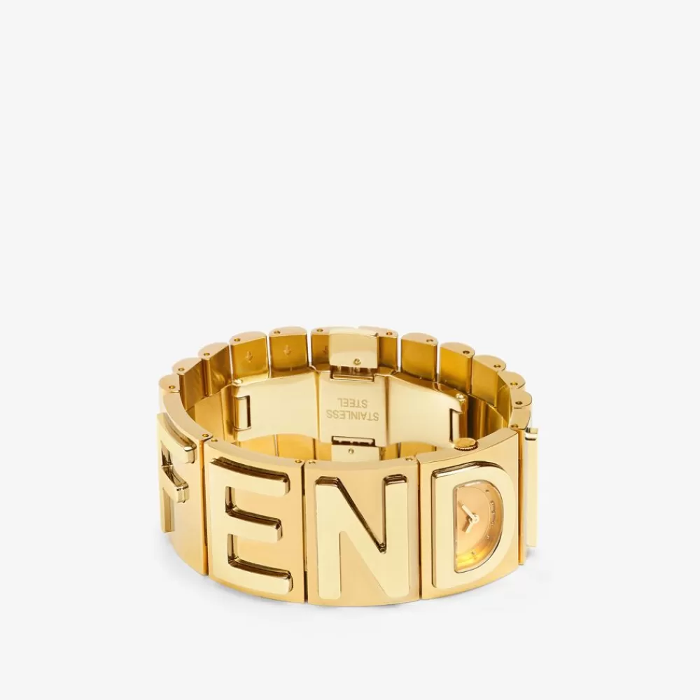 Bracciali>Fendi 22,25 X 25 Mm - Orologio A Bracciale Con Lettering