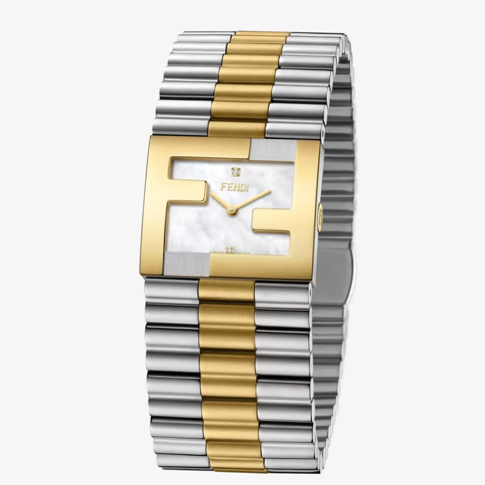 Orologi>Fendi 24 X 20 Mm – Orologio Con Lunetta Con Logo Ff