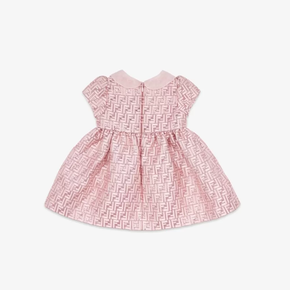 Bambina>Fendi Abito Baby In Jacquard Rosa