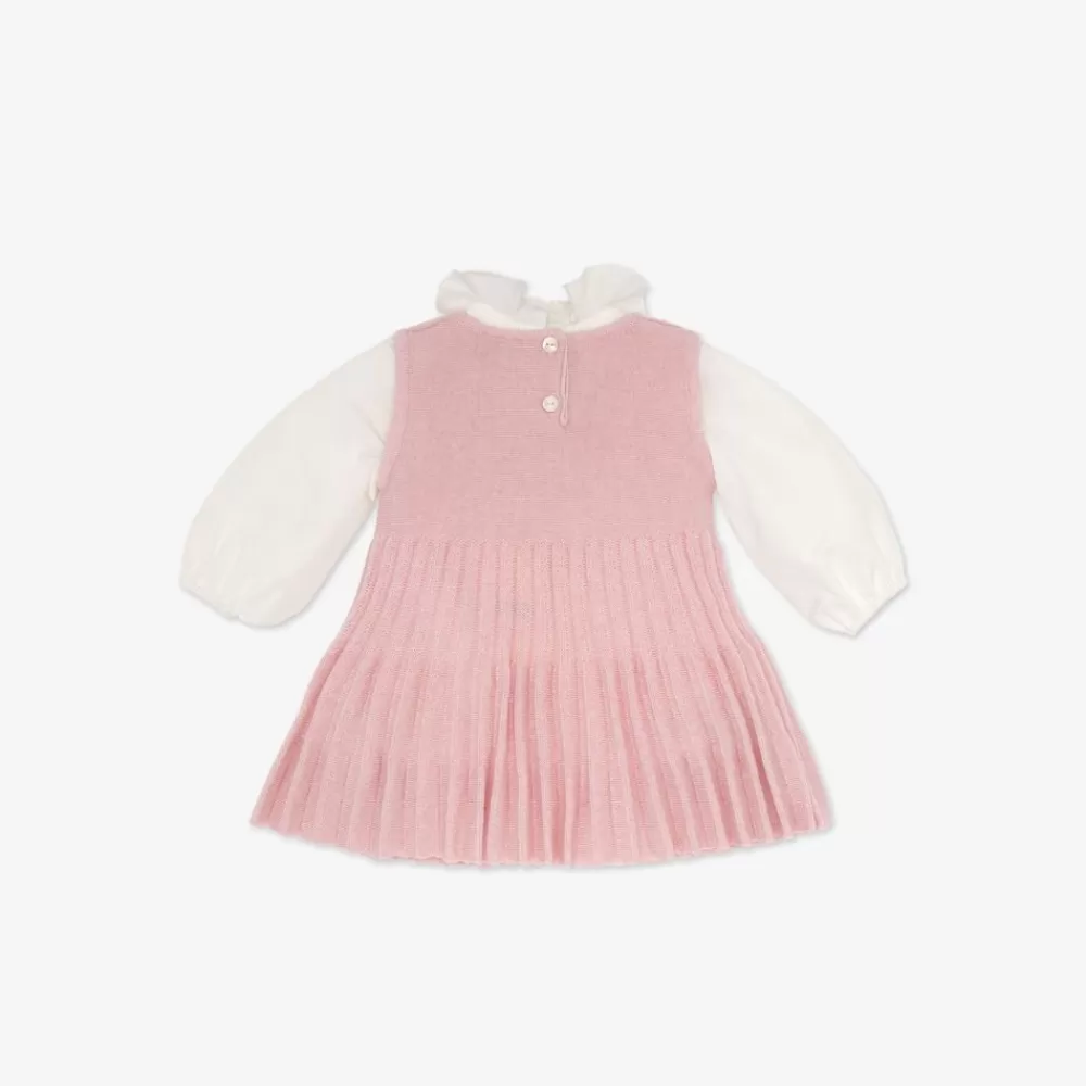 Bambina>Fendi Abito Baby In Maglia Rosa