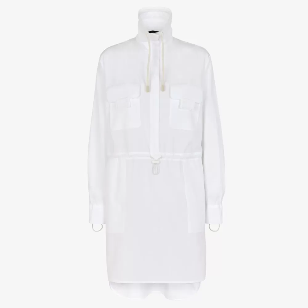 Abiti E Tute>Fendi Abito In Cotone Bianco