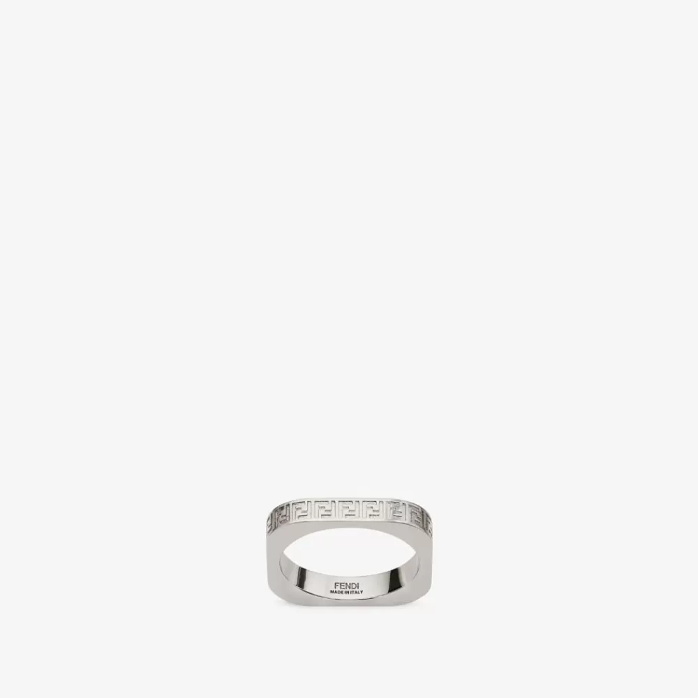 Anelli>Fendi Anello In Metallo Color Argento