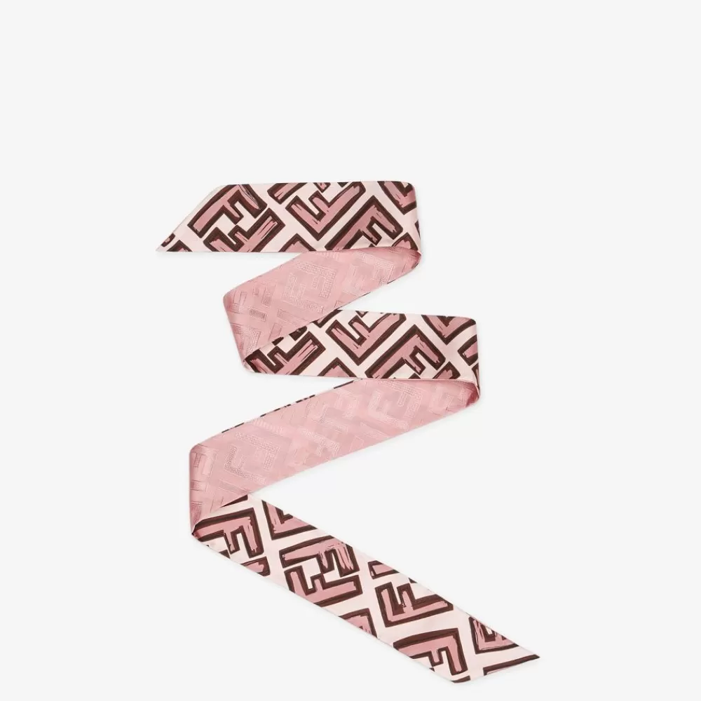 Accessori Per Capelli>Fendi Bandeau In Seta Rosa