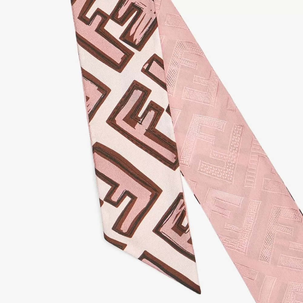 Accessori Per Capelli>Fendi Bandeau In Seta Rosa