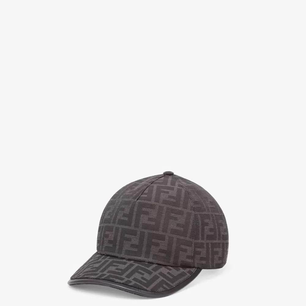 Cappelli E Guanti>Fendi Baseball Cap In Tessuto Jacquard Ff