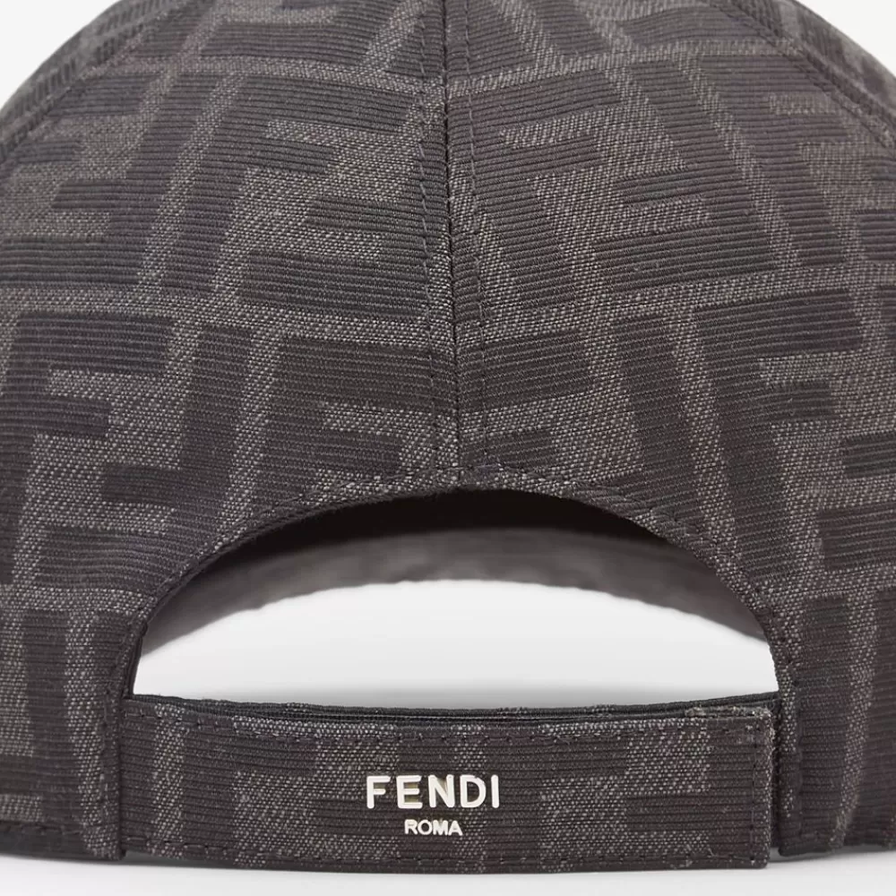 Cappelli E Guanti>Fendi Baseball Cap In Tessuto Jacquard Ff