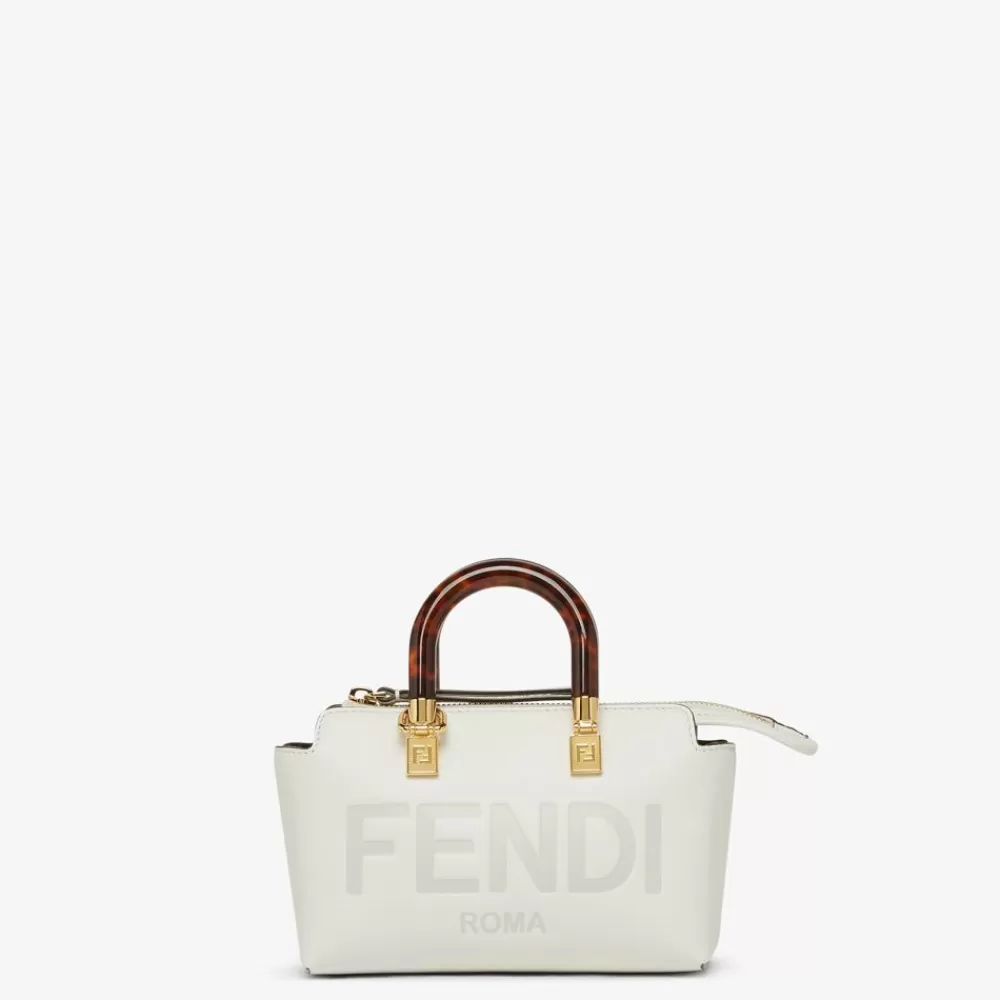 Borse Mini>Fendi Bauletto Piccolo In Pelle Bianca