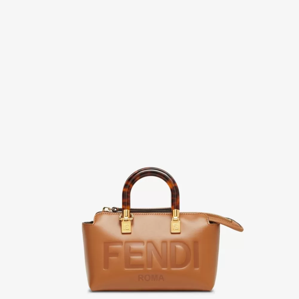 Borse Mini>Fendi Bauletto Piccolo In Pelle Marrone
