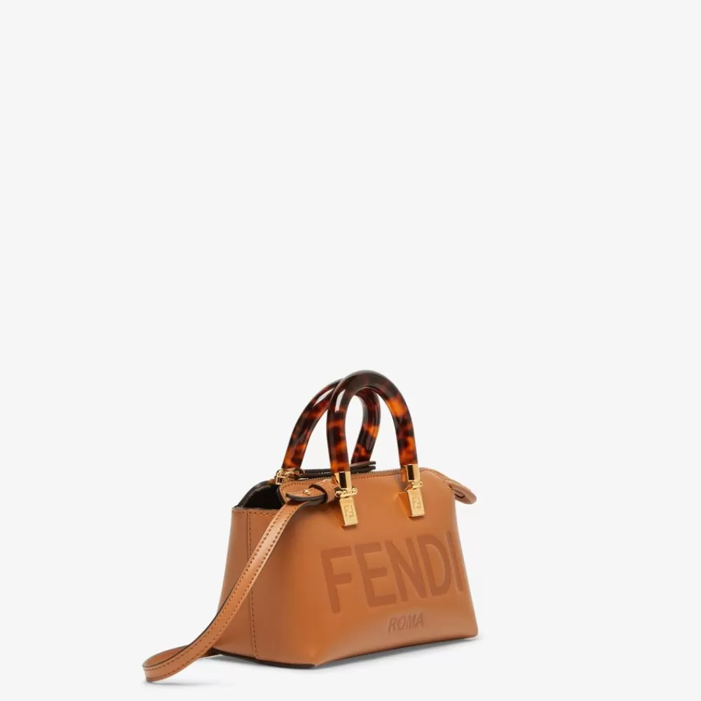 Borse Mini>Fendi Bauletto Piccolo In Pelle Marrone