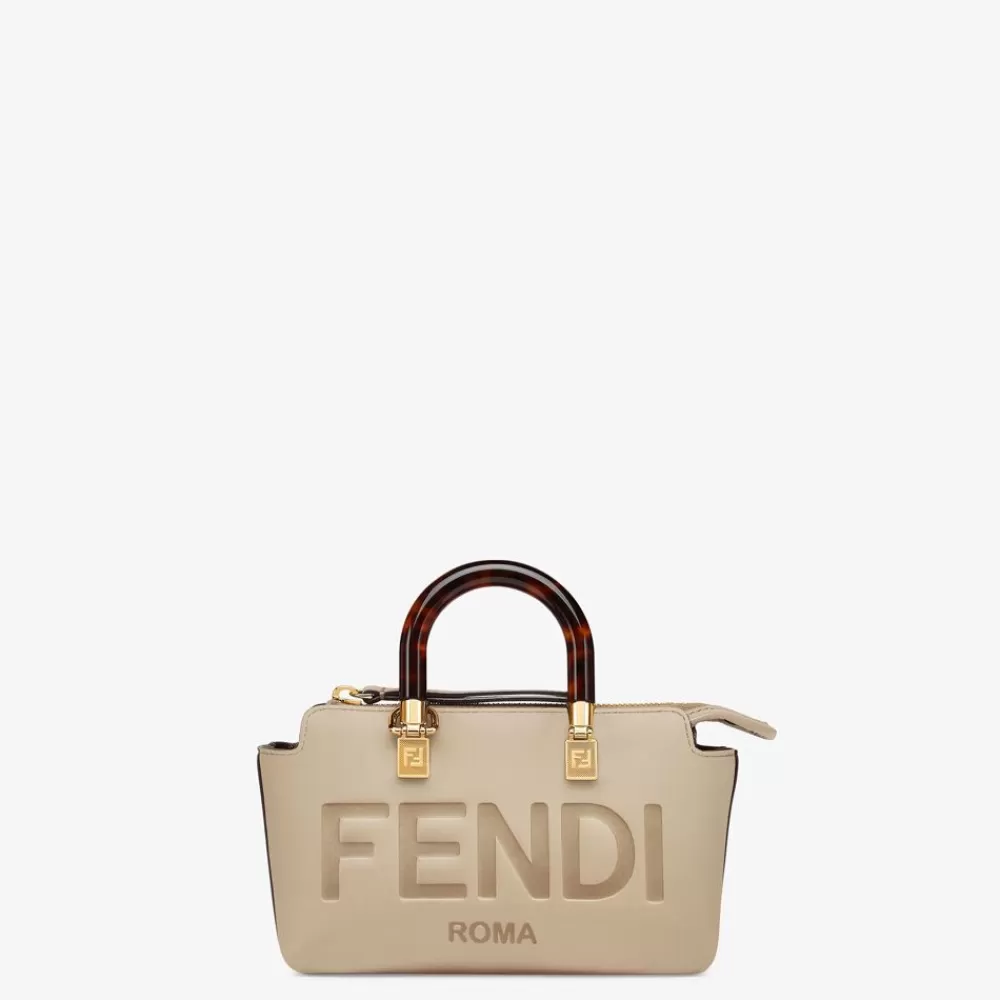 Borse Mini>Fendi Bauletto Piccolo In Pelle Tortora
