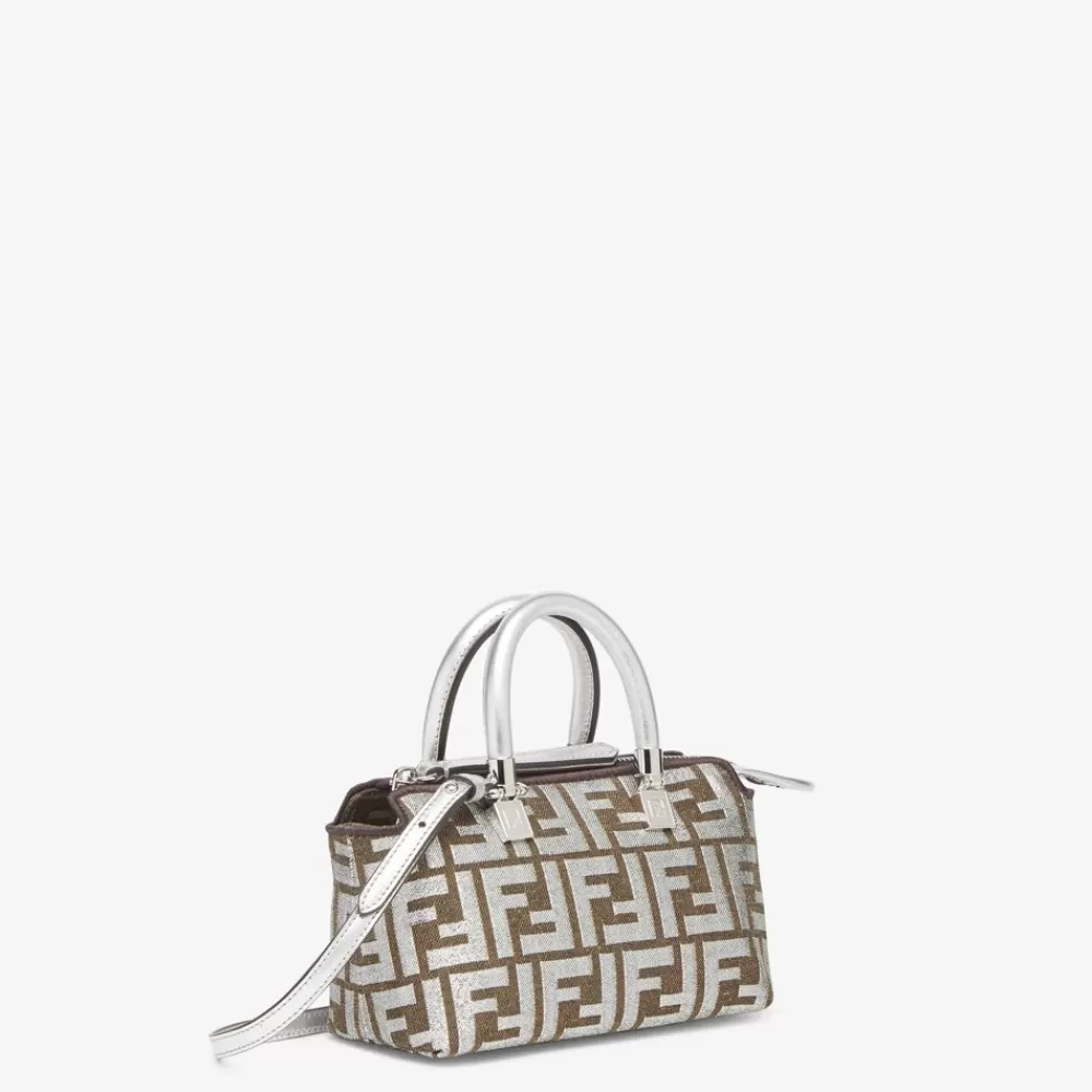 Borse Mini>Fendi Bauletto Piccolo In Tessuto Ff Jacquard Laminato