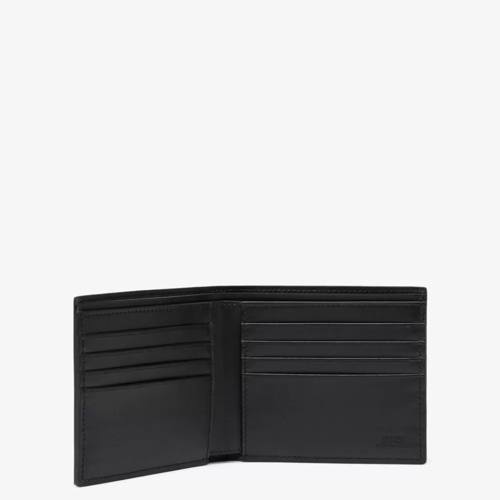 Portafogli>Fendi Bi-Fold In Alligatore Nero