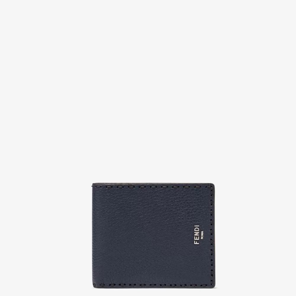 Portafogli>Fendi Bi-Fold In Pelle Blu
