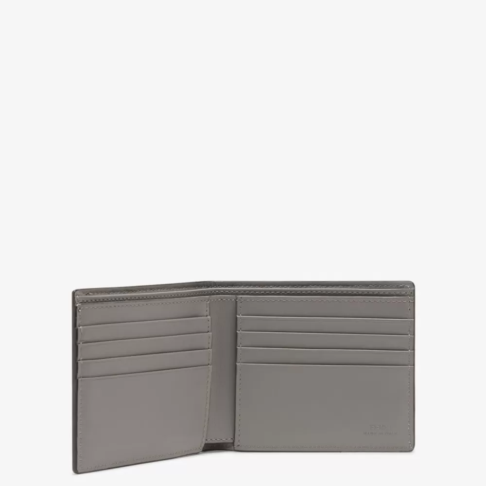 Portafogli>Fendi Bi-Fold In Pelle Grigia
