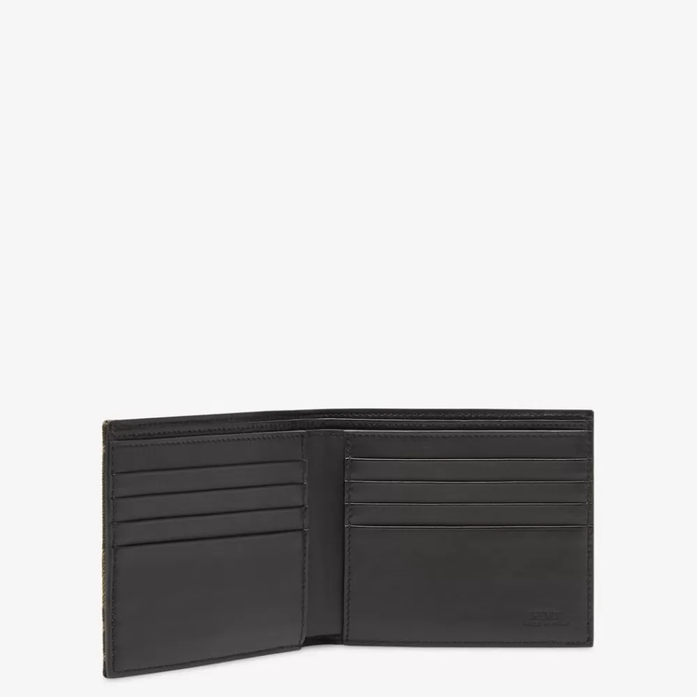 Portafogli>Fendi Bi-Fold In Tessuto Ff Marrone