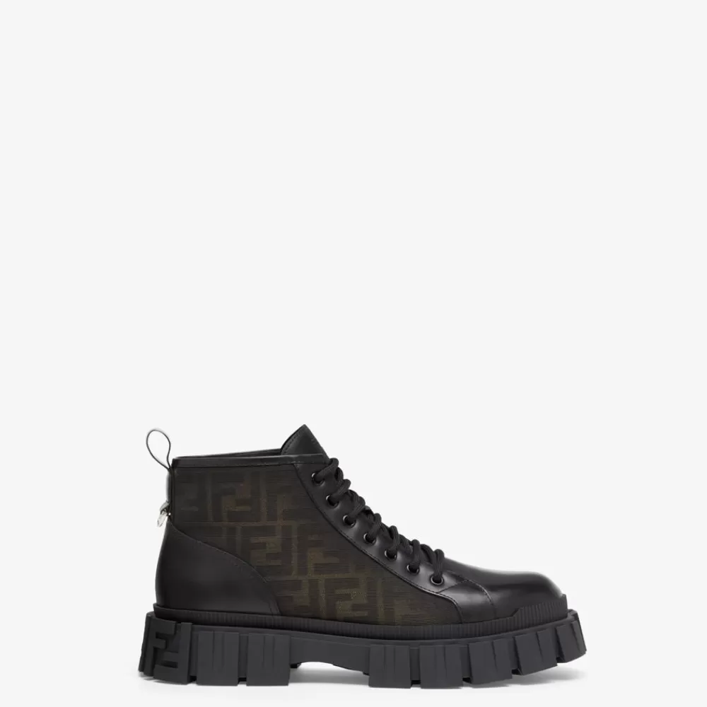 Cappotti E Capispalla>Fendi Biker In Pelle Nera