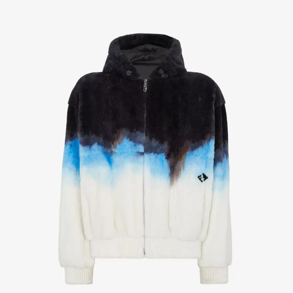 Cappotti E Capispalla>Fendi Blouson In Visone Bianco
