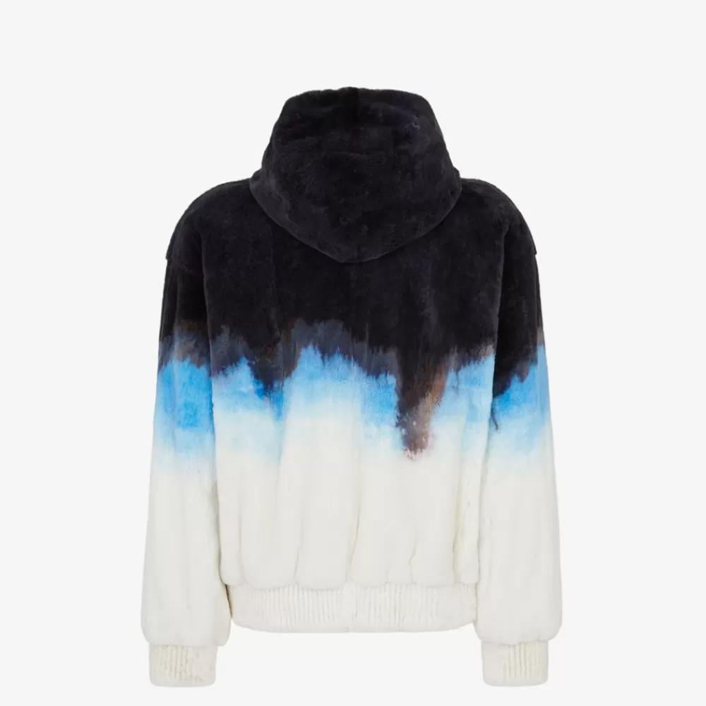 Cappotti E Capispalla>Fendi Blouson In Visone Bianco