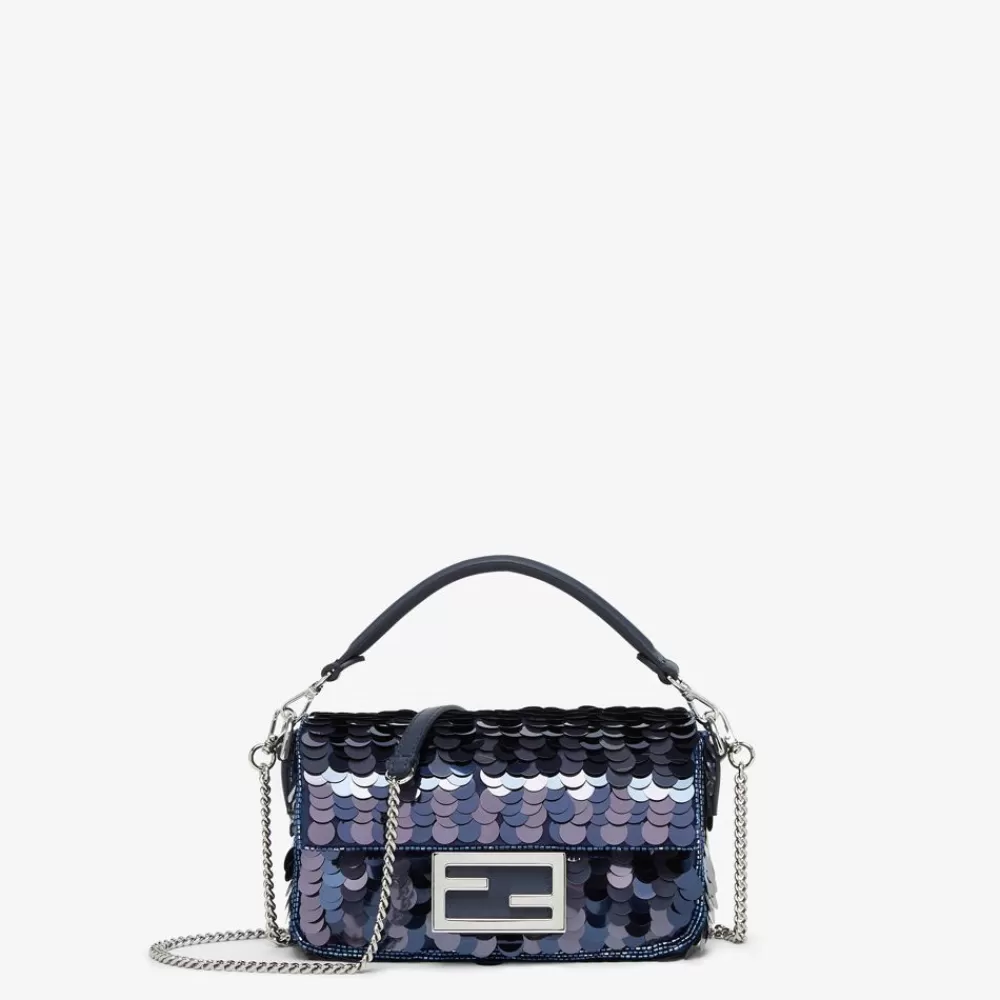 Borse Mini>Fendi Borsa Con Paillettes In Due Tonalita Di Blu