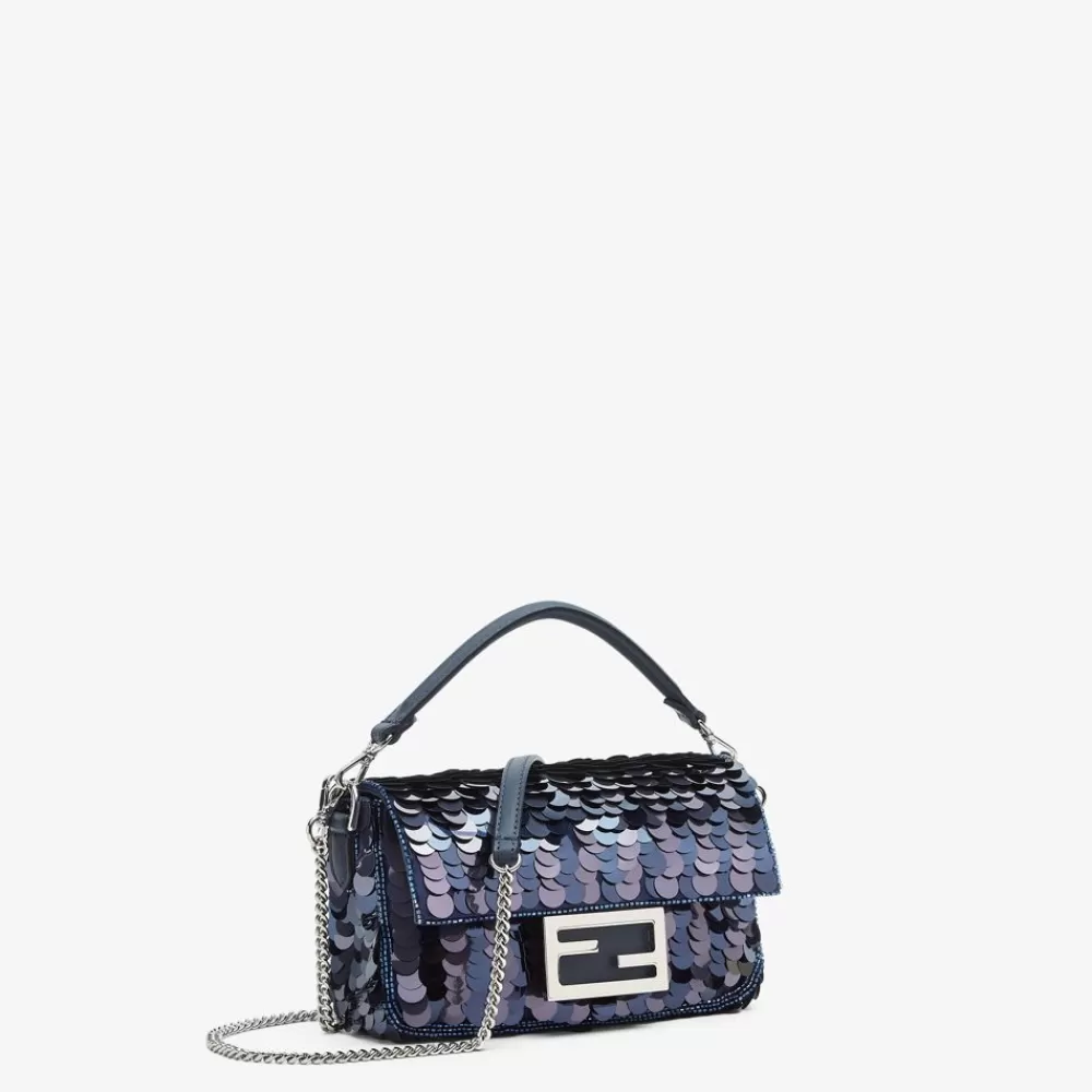 Borse Mini>Fendi Borsa Con Paillettes In Due Tonalita Di Blu