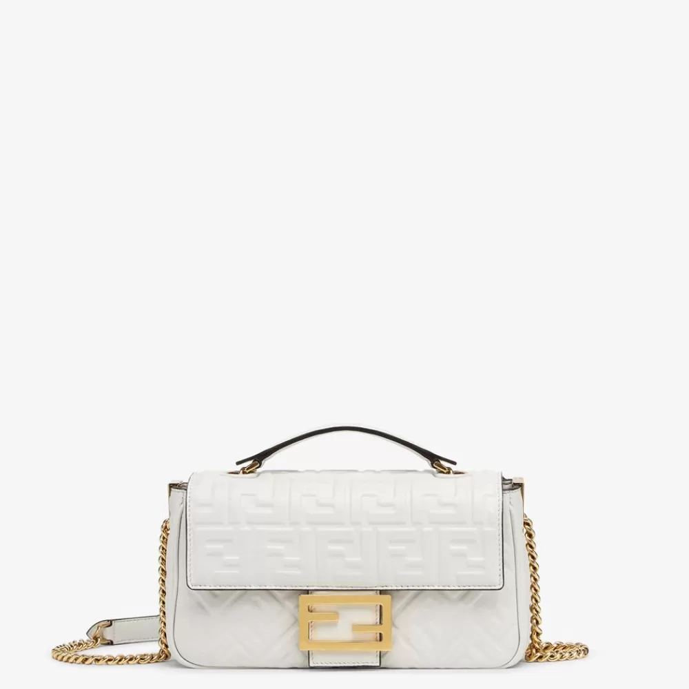 Borse A Spalla E Tracolle>Fendi Borsa In Nappa Bianca