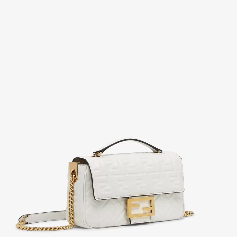 Borse A Spalla E Tracolle>Fendi Borsa In Nappa Bianca