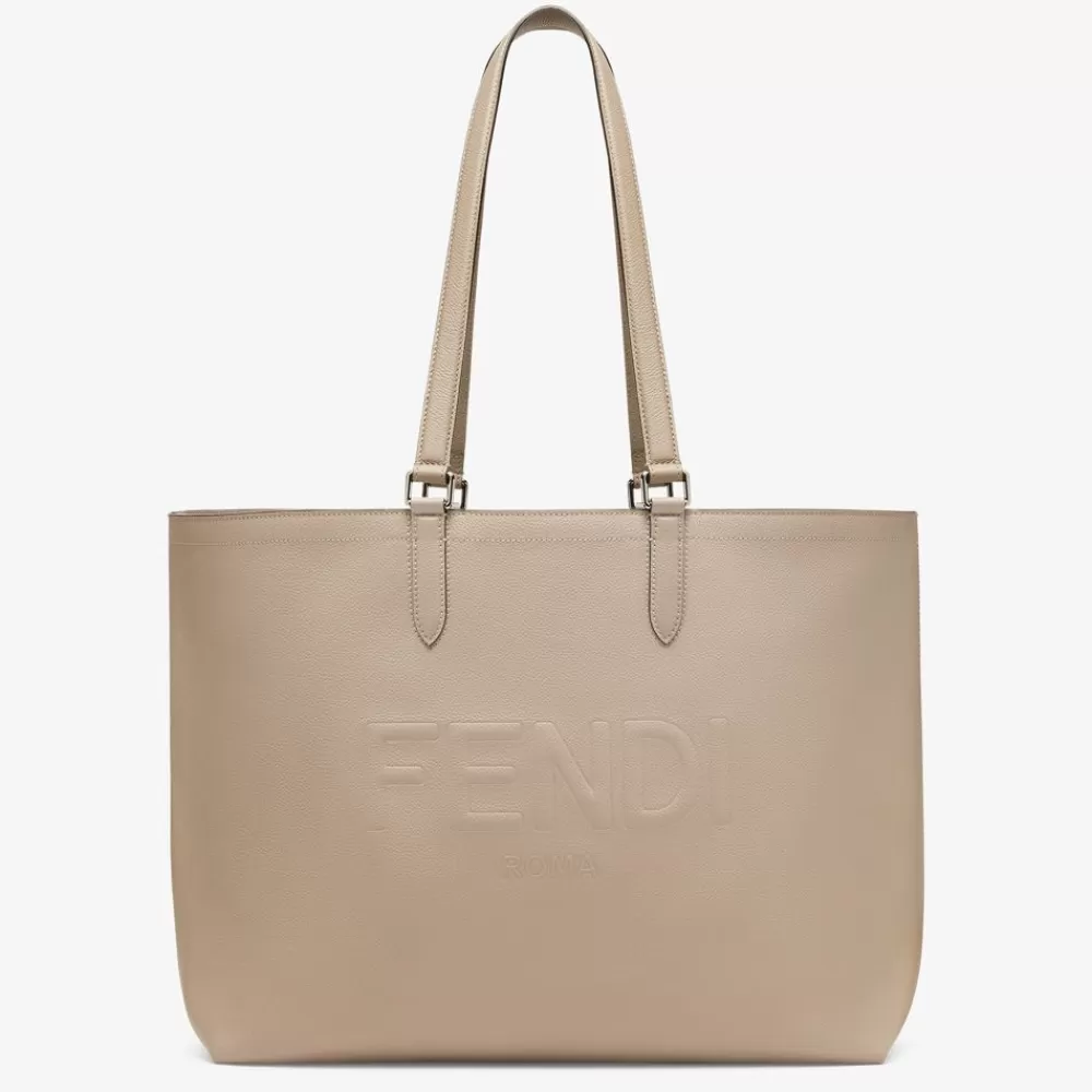 Borse Shopping>Fendi Borsa In Pelle Beige