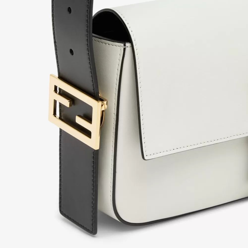 Borse A Spalla E Tracolle>Fendi Borsa In Pelle Colorblock Bianca E Nero