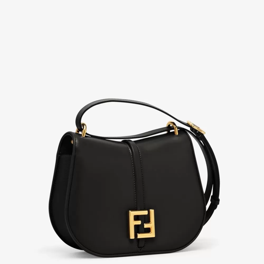 Borse A Spalla E Tracolle>Fendi Borsa In Pelle Liscia E Granata Nera