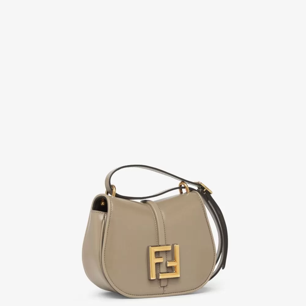 Borse A Spalla E Tracolle>Fendi Borsa In Pelle Liscia E Granata Tortora