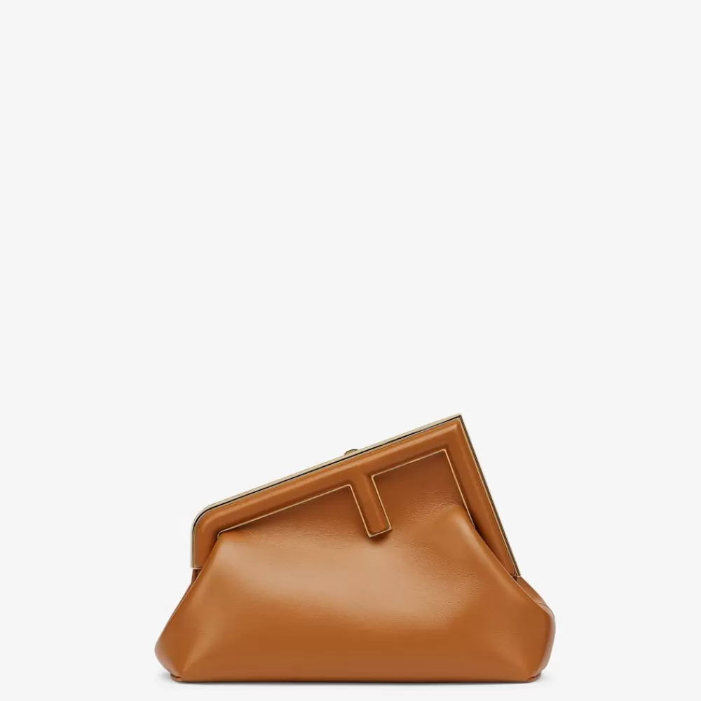 Borse Hobo>Fendi Borsa In Pelle Marrone