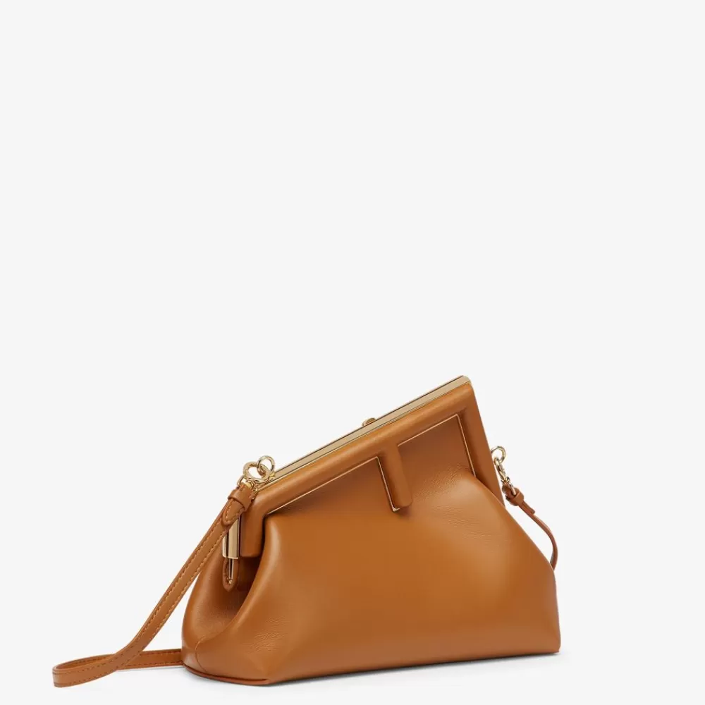 Borse Hobo>Fendi Borsa In Pelle Marrone