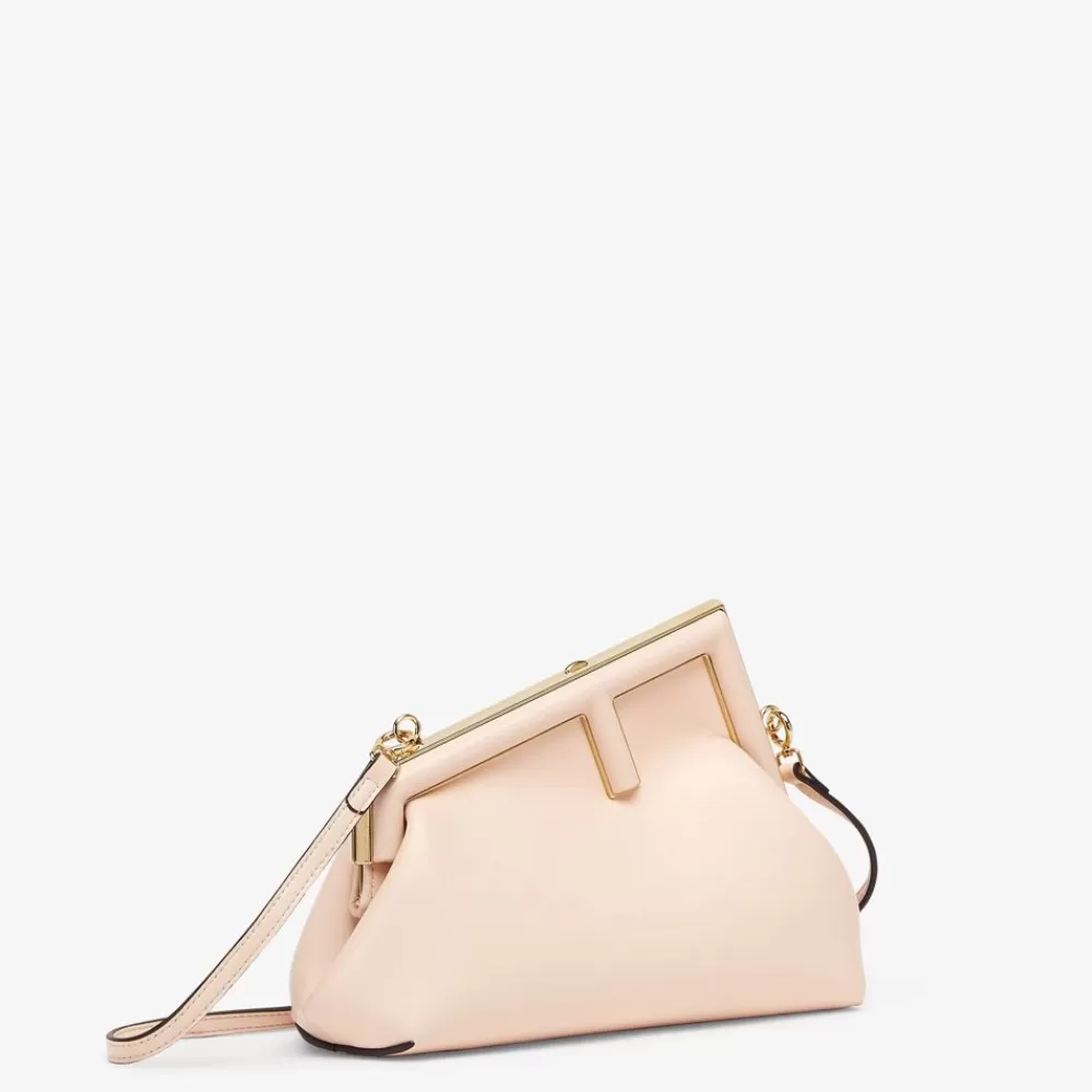 Borse Hobo>Fendi Borsa In Pelle Rosa Chiaro