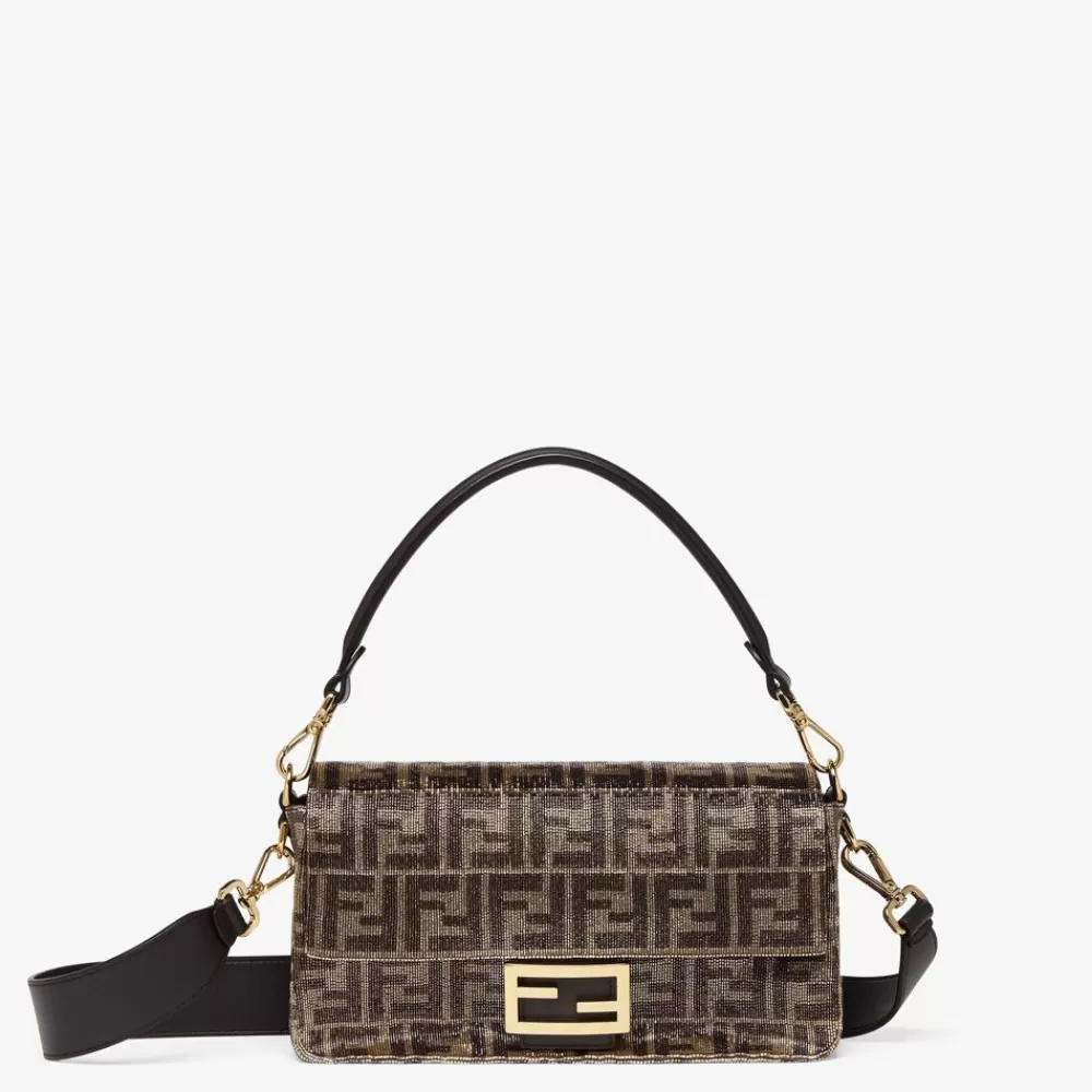 Borse A Spalla E Tracolle>Fendi Borsa In Perline Con Motivo Ff Bicolor