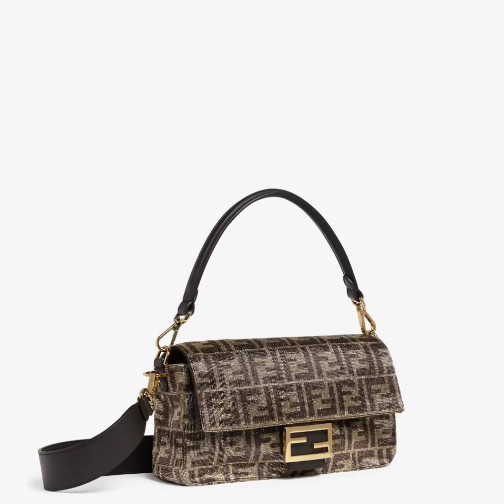 Borse A Spalla E Tracolle>Fendi Borsa In Perline Con Motivo Ff Bicolor
