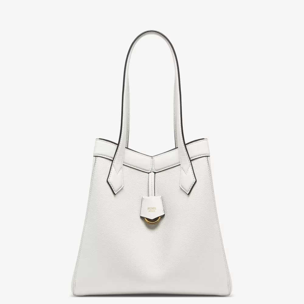 Borse A Secchiello>Fendi Borsa Trasformabile In Pelle Bianca