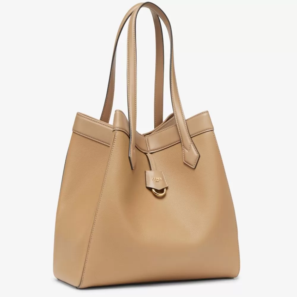 Borse A Secchiello>Fendi Borsa Trasformabile In Pelle Color Sabbia