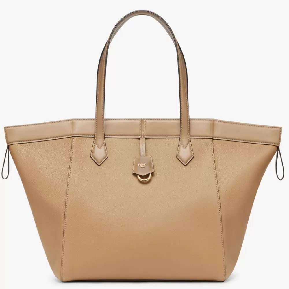 Borse A Secchiello>Fendi Borsa Trasformabile In Pelle Color Sabbia