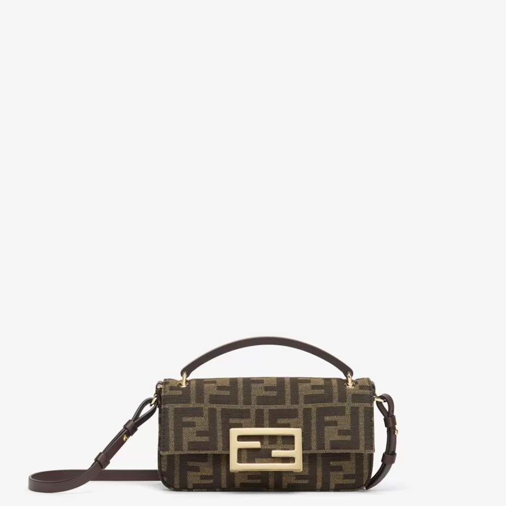Borse Mini>Fendi Borsetta In Tessuto Ff Marrone