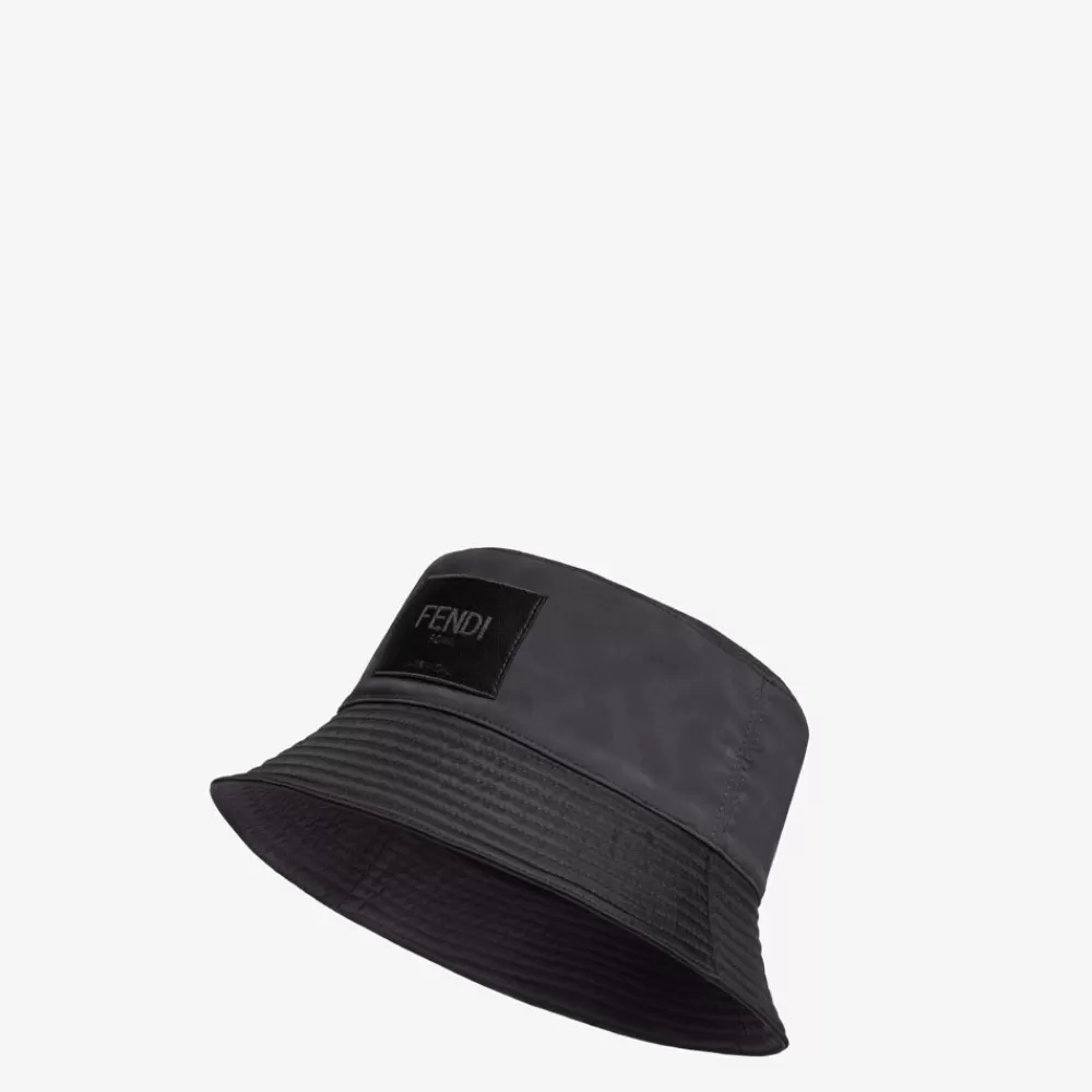 Cappelli E Guanti>Fendi Bucket In Cotone Nero