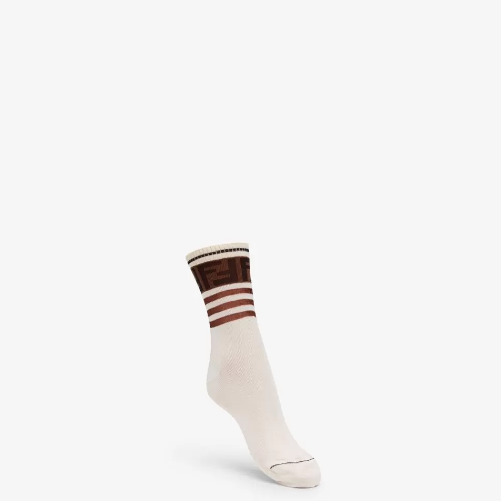 Collant E Calzini>Fendi Calzini In Cotone Multicolore