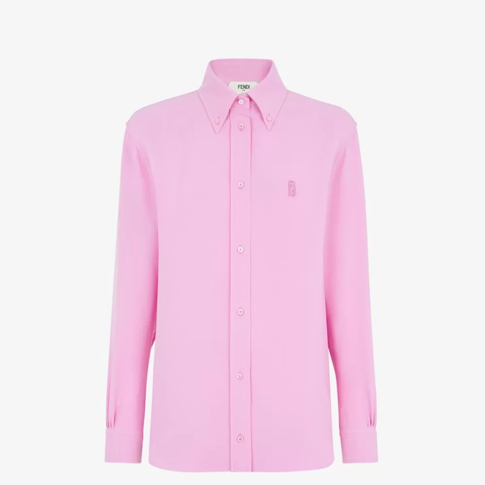 Top E Camicie>Fendi Camicia In Cady Rosa