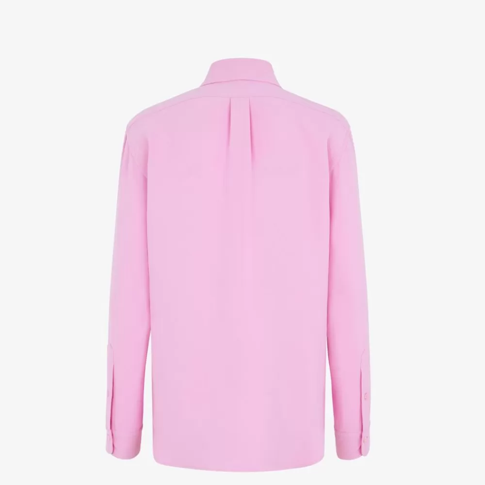 Top E Camicie>Fendi Camicia In Cady Rosa