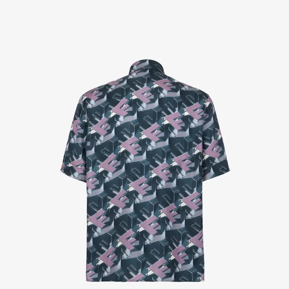 Camicie>Fendi Camicia In Seta Multicolor