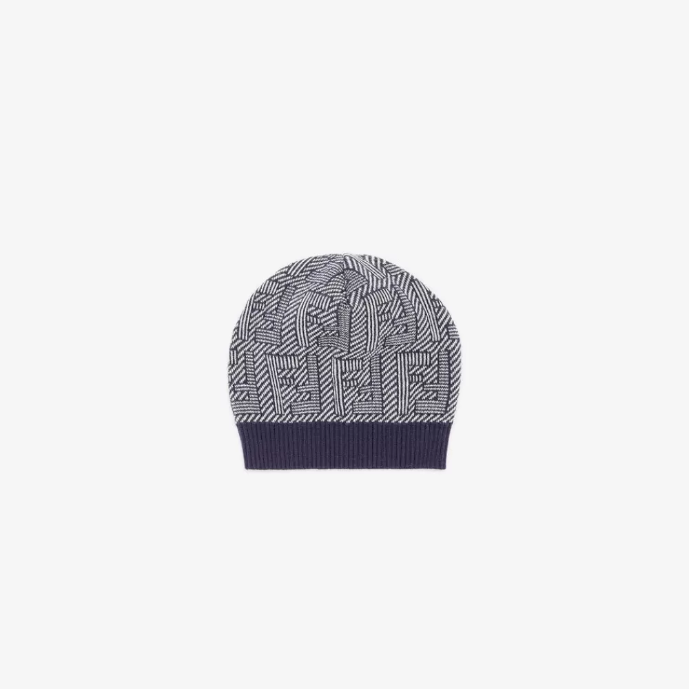 Passeggini E Accessori>Fendi Cappellino Baby In Lana Con Logo