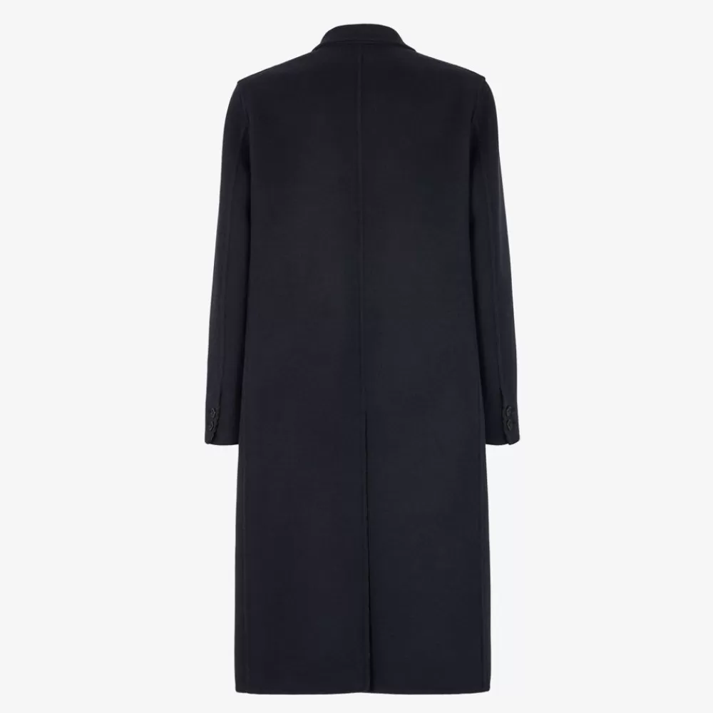 Cappotti E Capispalla>Fendi Cappotto In Lana Blu