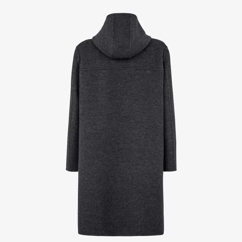 Cappotti E Capispalla>Fendi Cappotto In Lana Grigia
