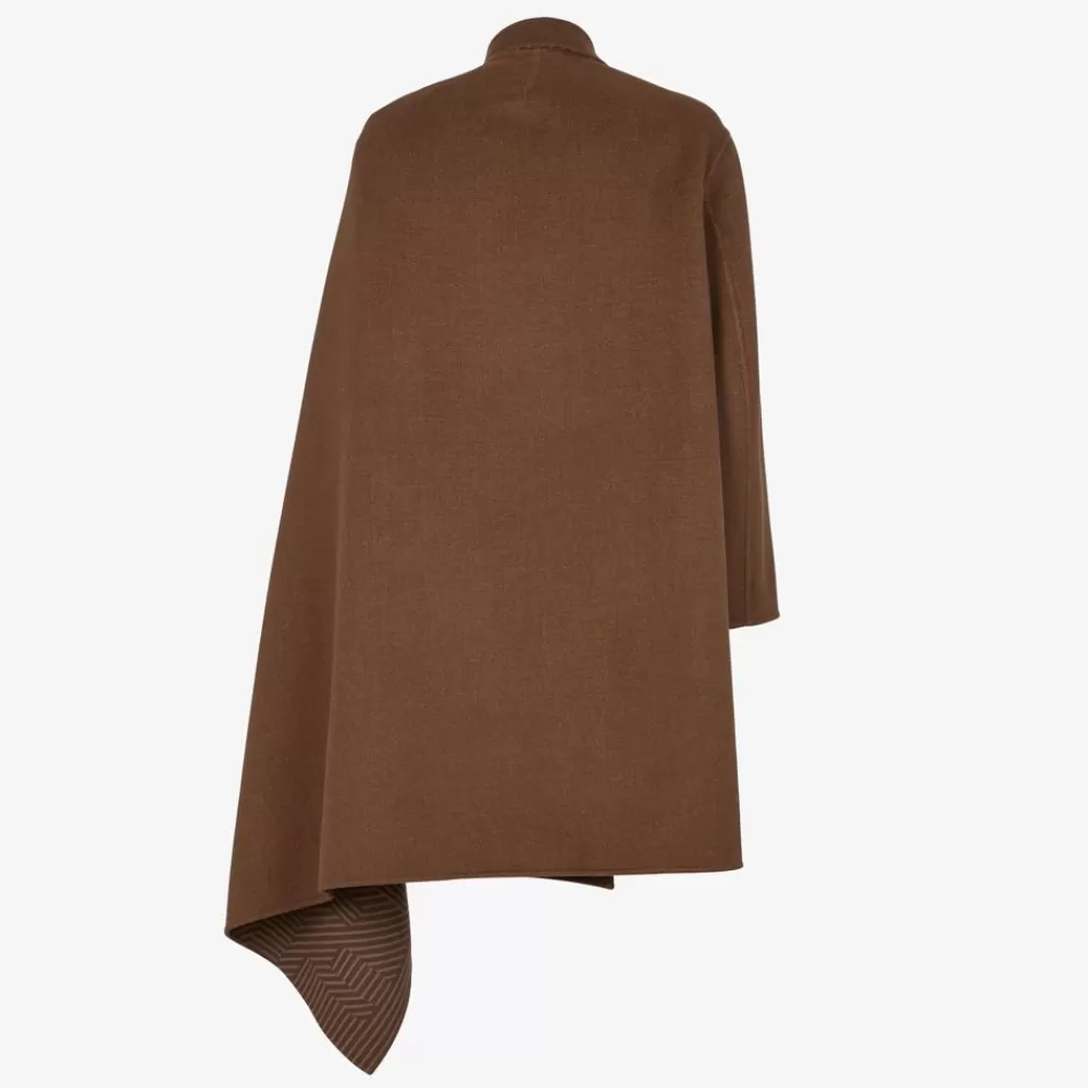 Cappotti E Capispalla>Fendi Cappotto In Lana Marrone