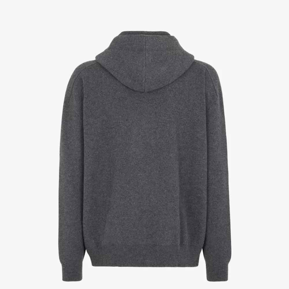 Maglieria>Fendi Cardigan In Cashmere Grigio